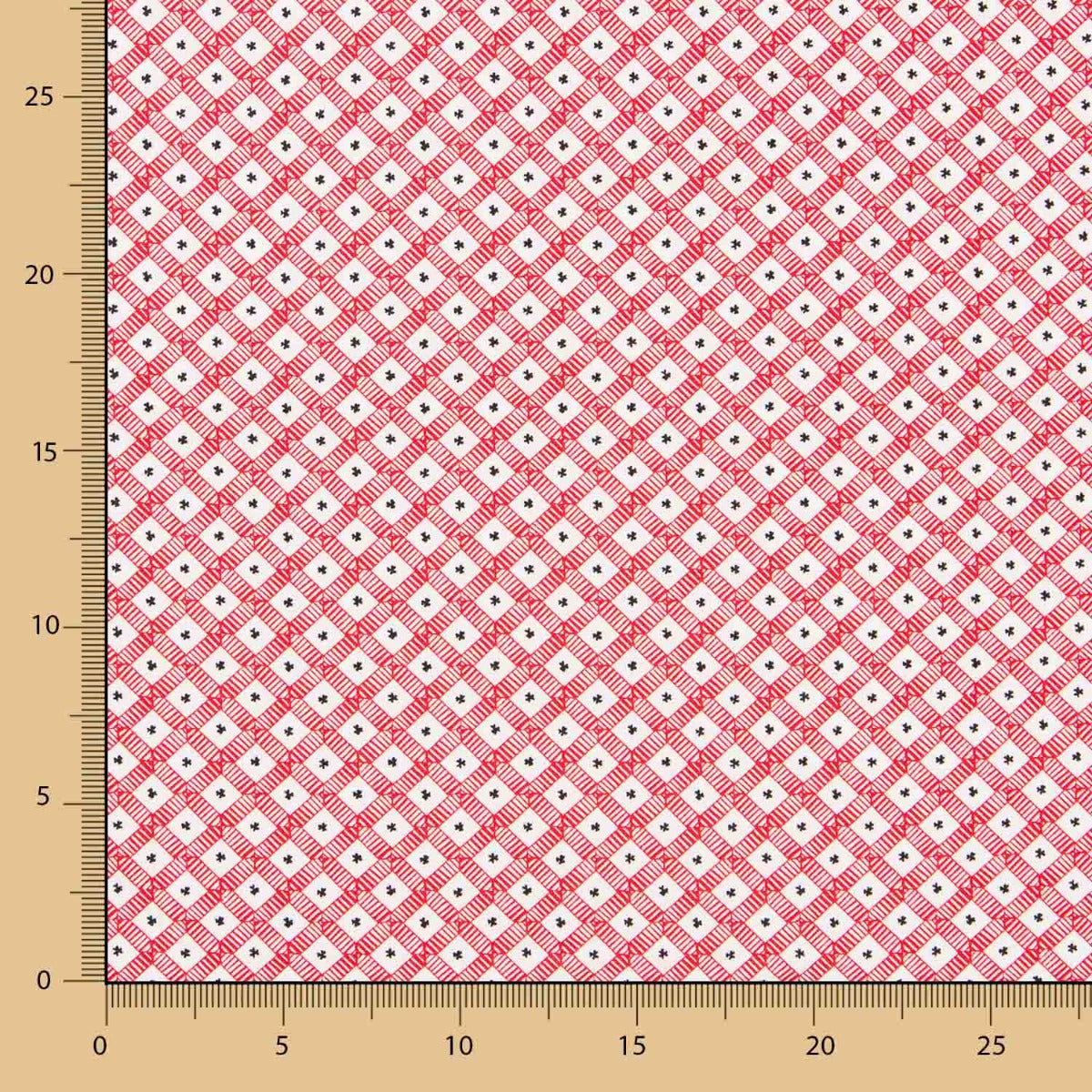 Algodão Patchwork Treliças - Ribes y Casals