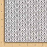 Algodão Patchwork Tri Leaf Preto - Ribes y Casals