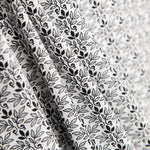 Algodão Patchwork Tri Leaf Preto - Ribes y Casals