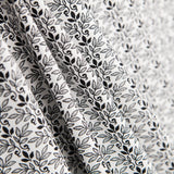 Algodão Patchwork Tri Leaf Preto - Ribes y Casals