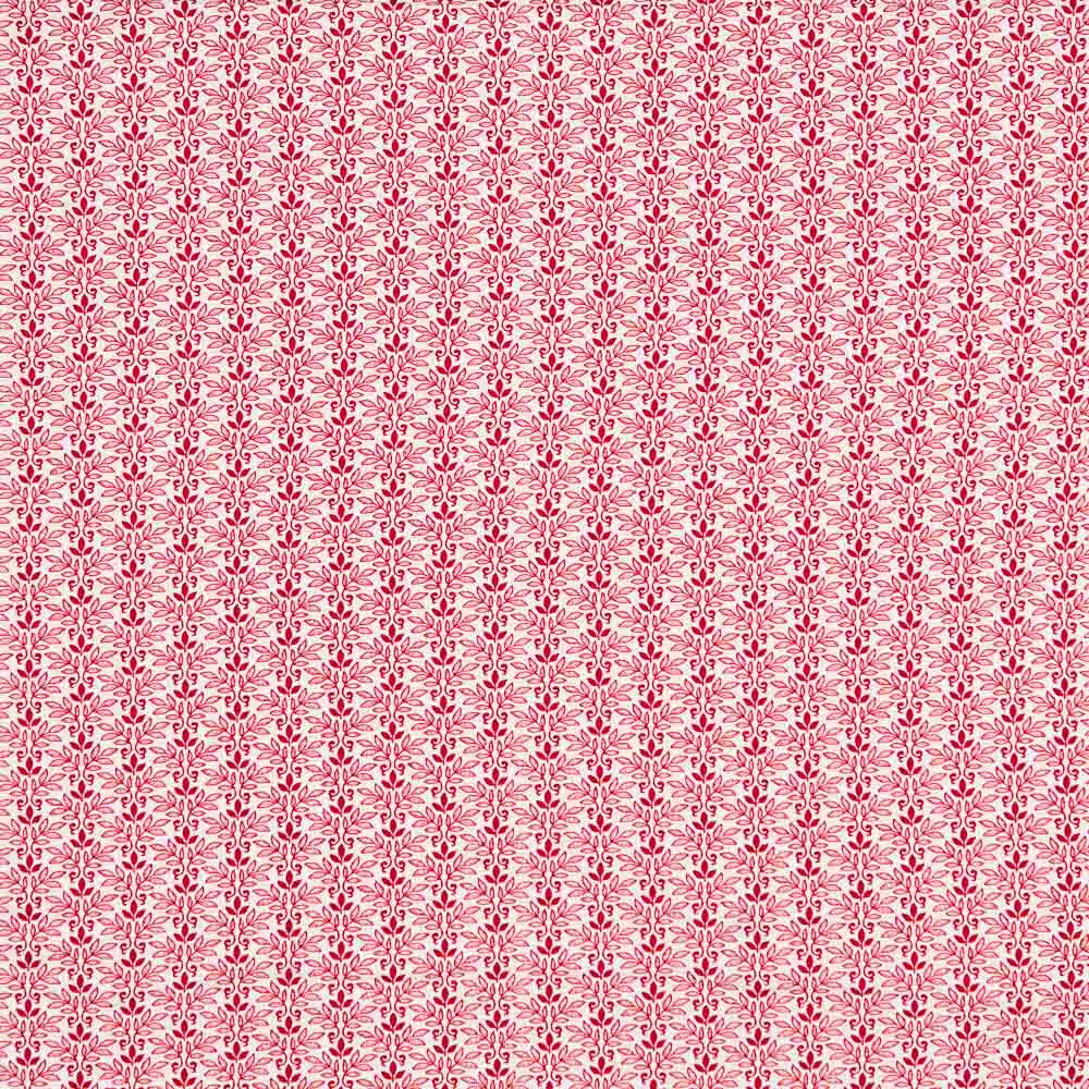 Algodão Patchwork Tri Leaf Vermelho - Ribes y Casals