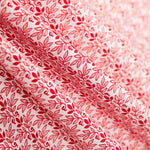 Algodão Patchwork Tri Leaf Vermelho - Ribes y Casals
