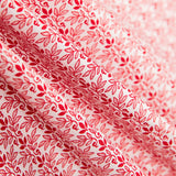 Algodão Patchwork Tri Leaf Vermelho - Ribes y Casals