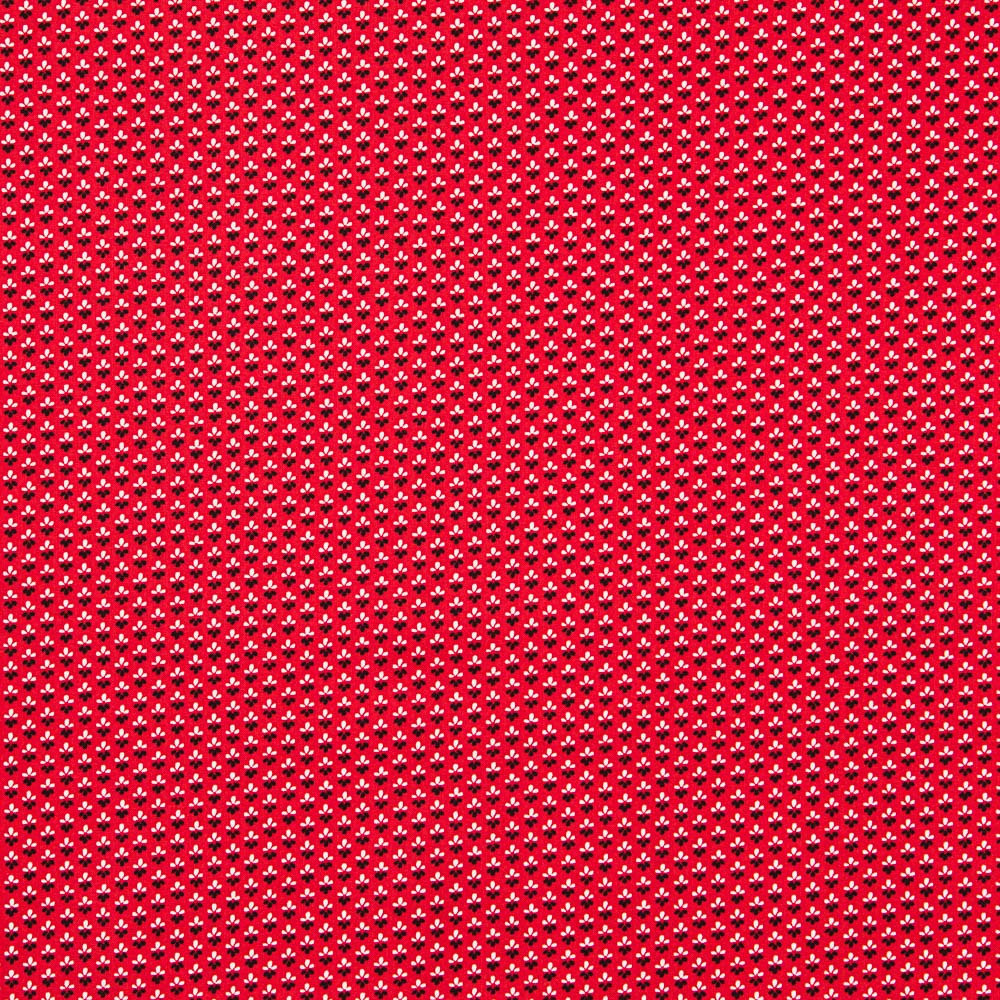 Algodão Patchwork Tulipas Vermelho - Ribes y Casals