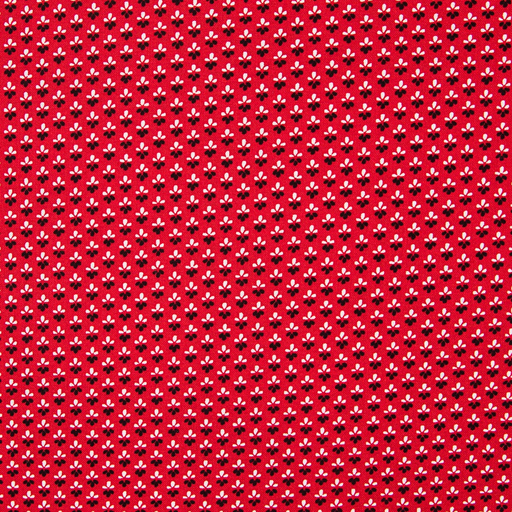Algodão Patchwork Tulipas Vermelho - Ribes y Casals