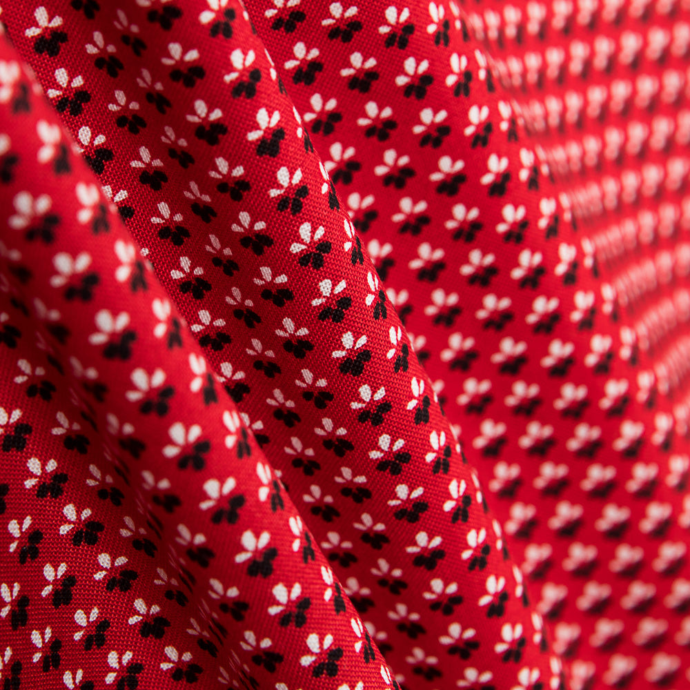 Algodão Patchwork Tulipas Vermelho - Ribes y Casals