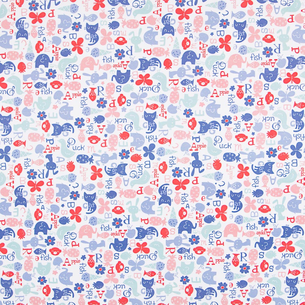 Algodão Popeline Animal Sweet - Ribes y Casals