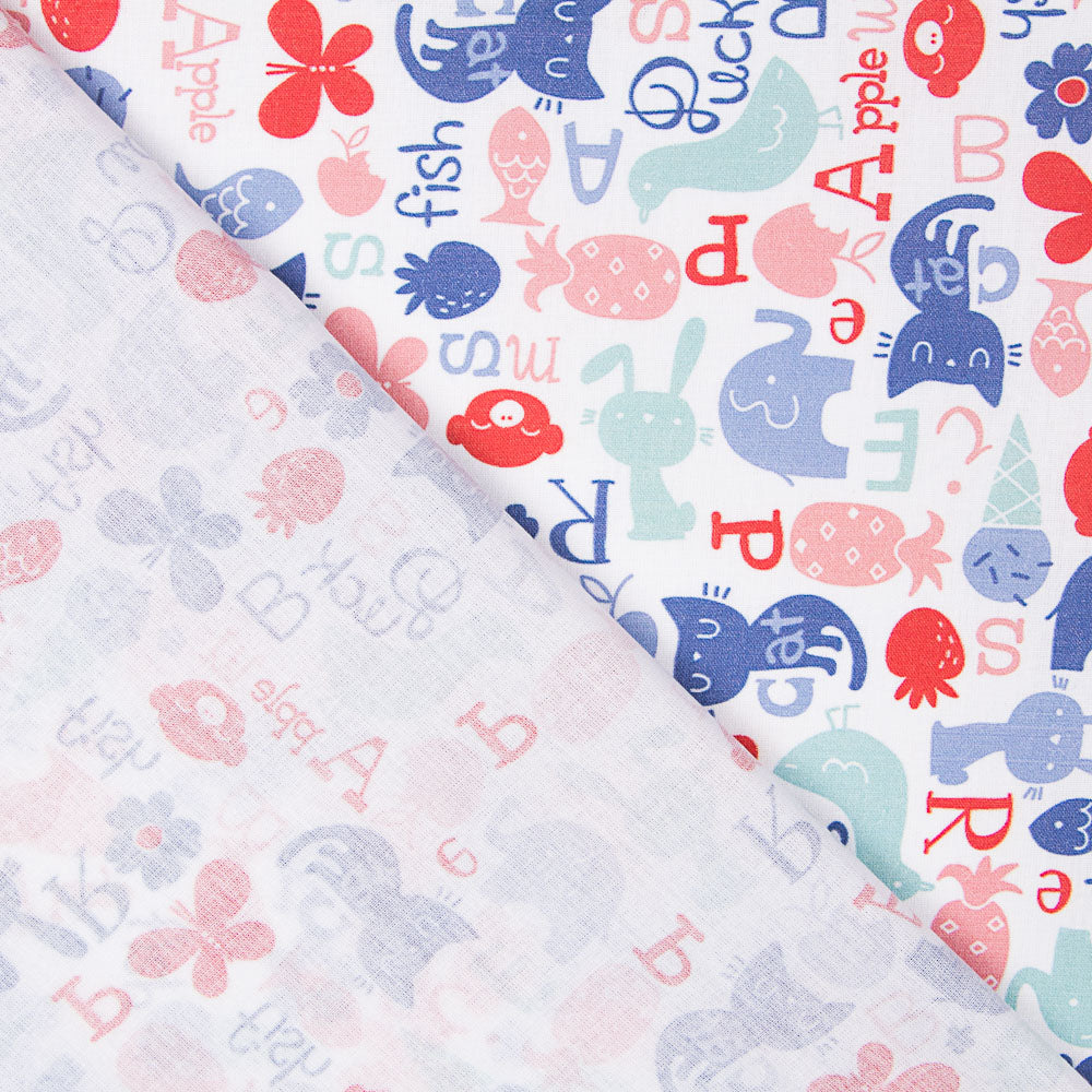 Algodão Popeline Animal Sweet - Ribes y Casals