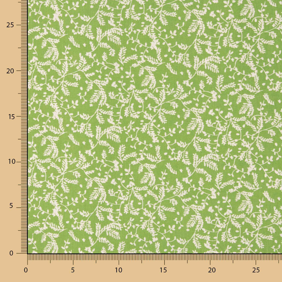 Popeline Algodão Ramos Verdes - Ribes y Casals