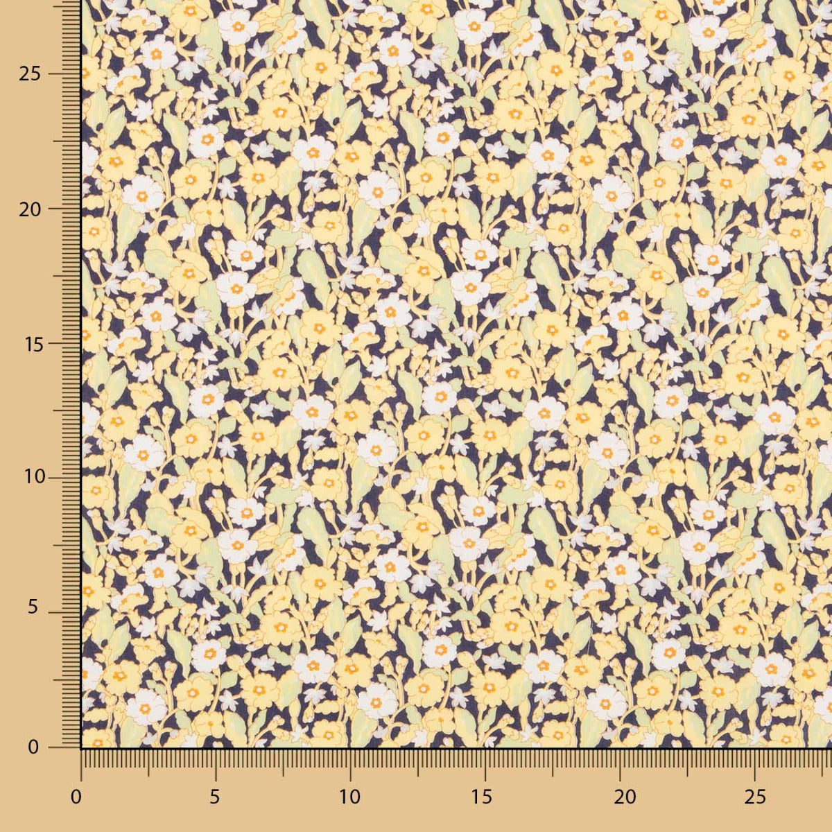 Algodão Primrose Path Tana Lawn Liberty Amarelo - Ribes y Casals