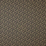 Popeline Algodão Ramos Dourados Marinho - Ribes y Casals