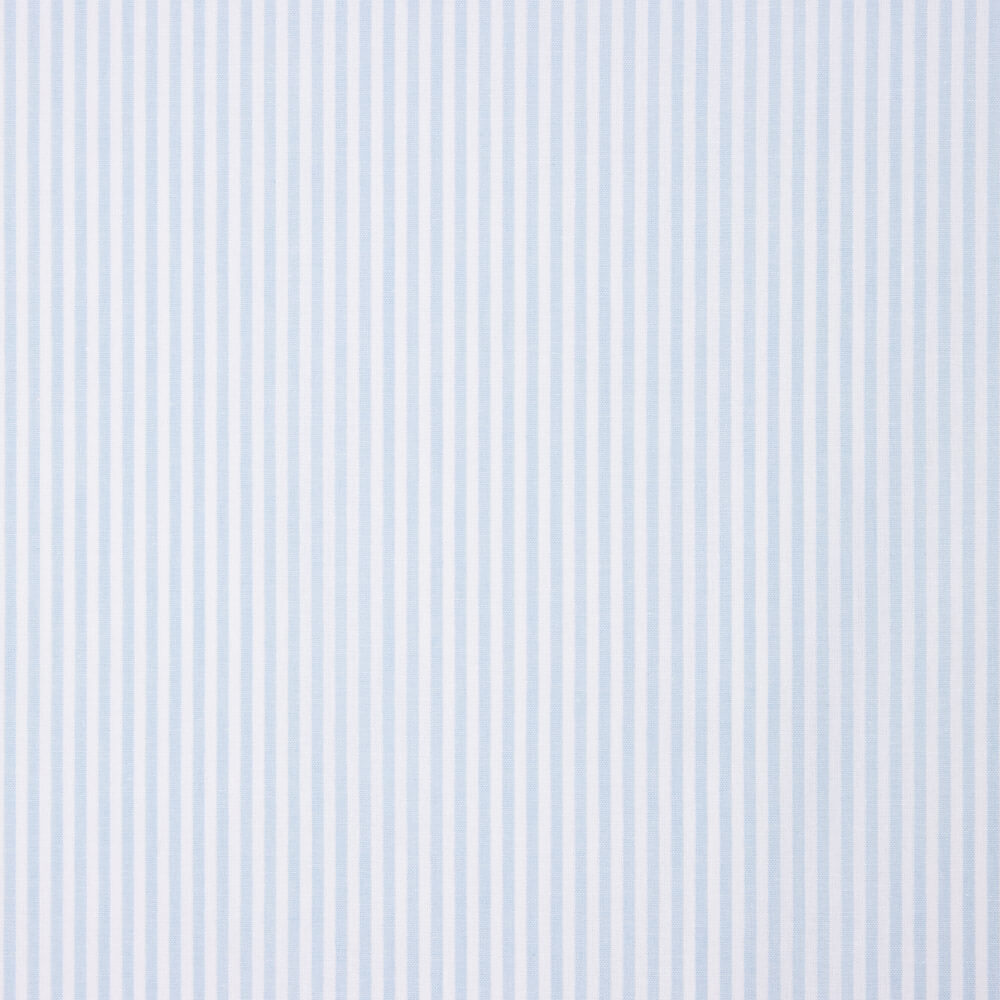 Algodão Listras Vichy Mini Azul Claro - Ribes y Casals