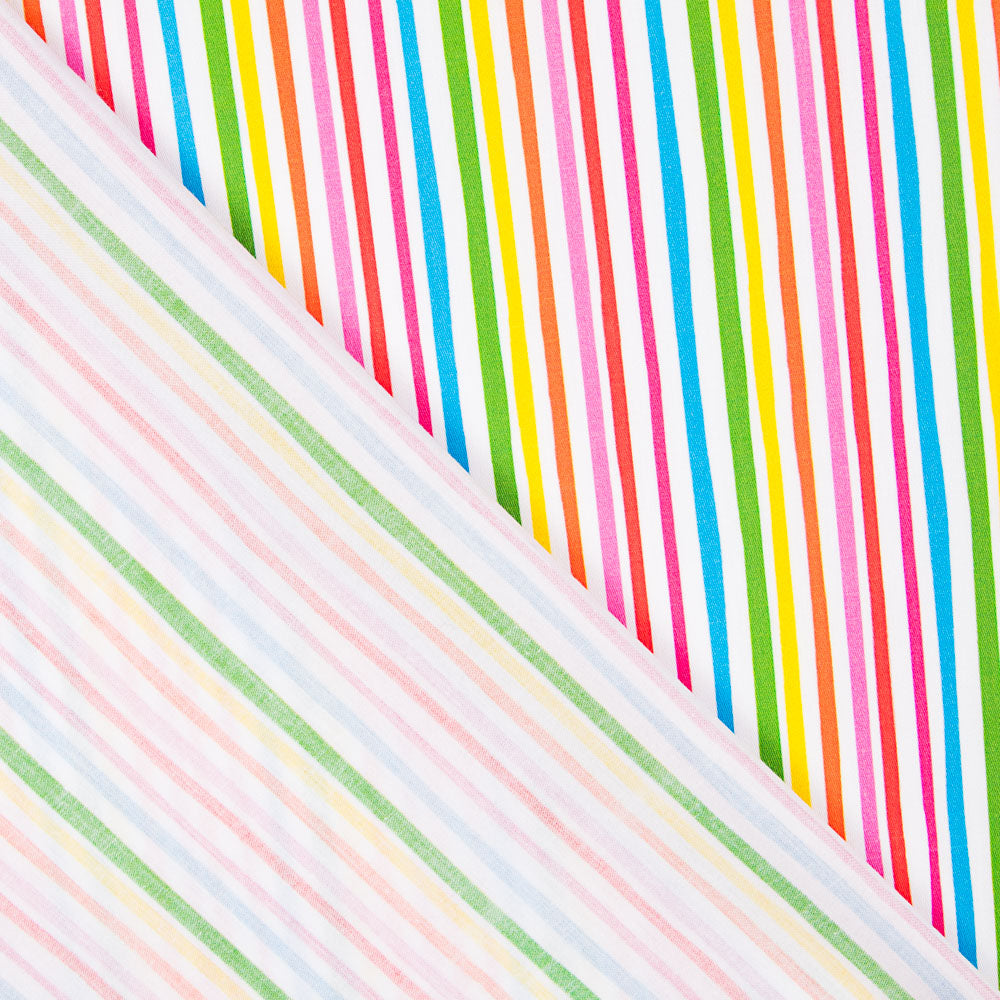 Algodão Listras Multicoloridas - Ribes y Casals