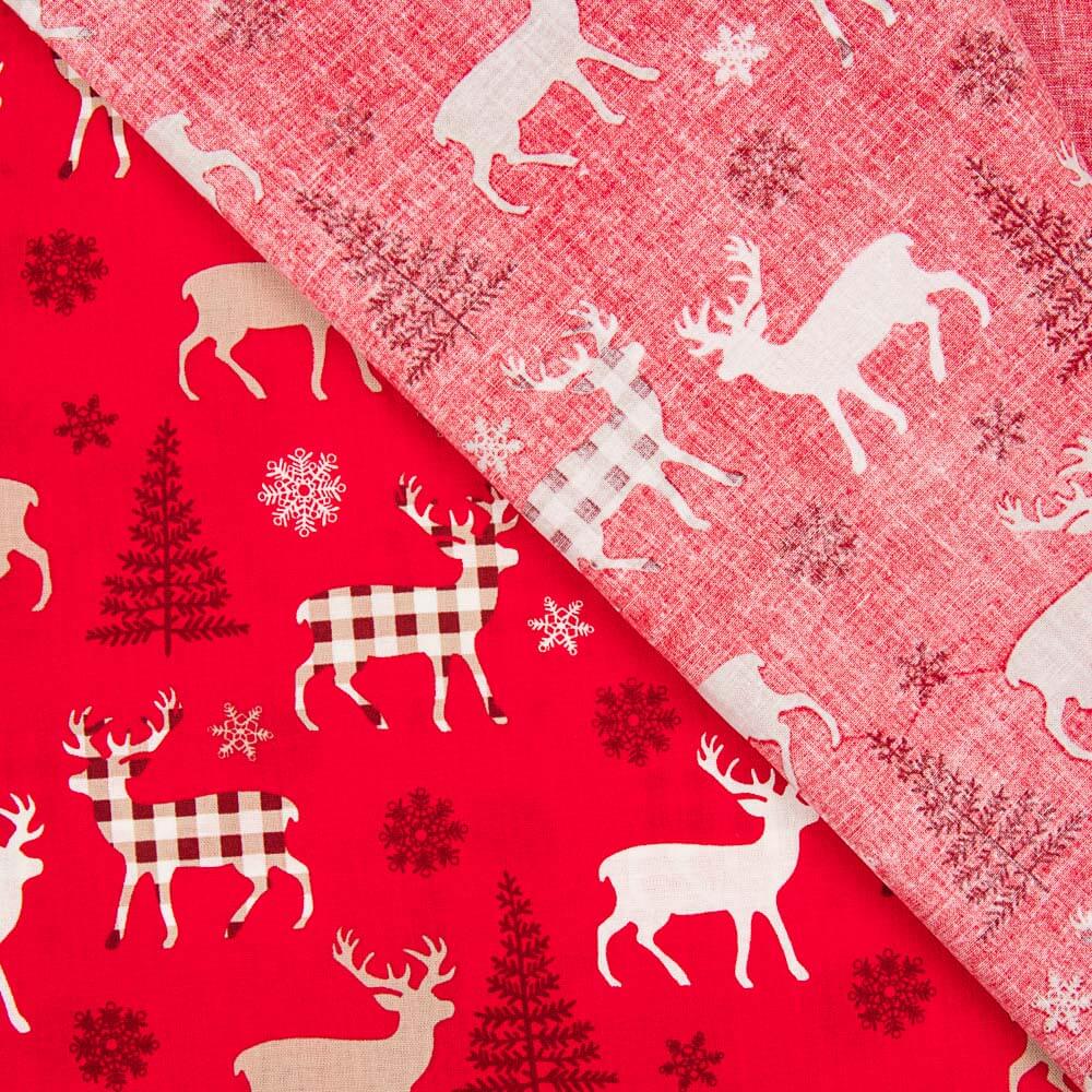 Algodão de Natal Veado Vermelho Alpino - Ribes y Casals