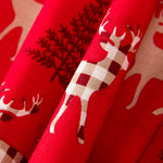 Sucatear Algodão Renos Vermelho 80x140cm - Ribes y Casals