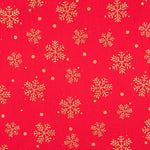 Algodão Vermelho Estrela Natal Ouro - Ribes y Casals