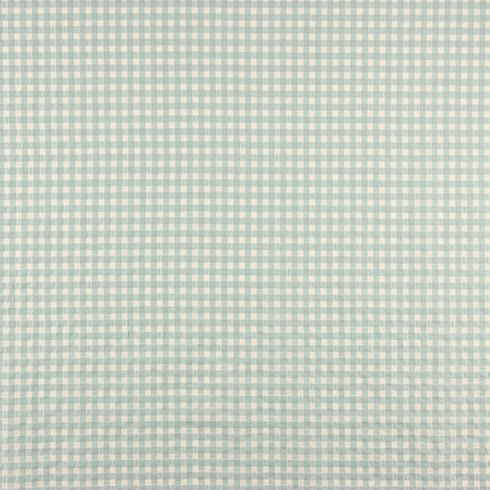 Algodão Seersucker Quadrado Médio Azul Báltico - Ribes y Casals