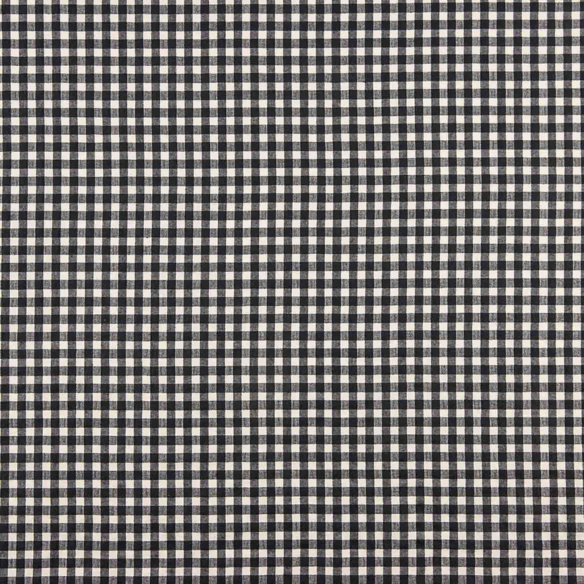 Algodón Seersucker Cuadro Medio Negro/Blanco - Ribes y Casals