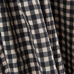 Algodón Seersucker Cuadro Medio Negro/Blanco - Ribes y Casals