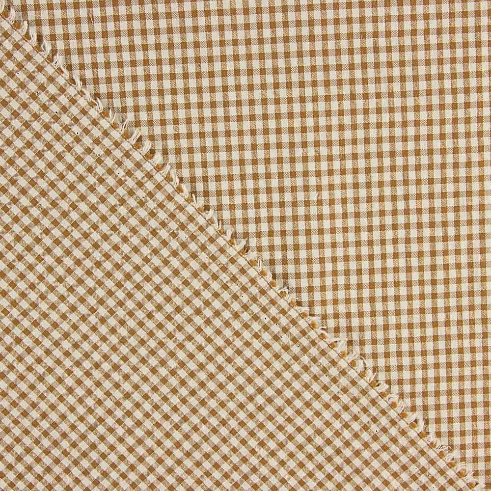 Algodão Seersucker Quadrado Mini Marrom - Ribes y Casals