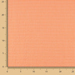 Algodão Seersucker Xadrez Mini Laranja Fluor - Ribes y Casals