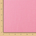 Algodão Seersucker Xadrez Mini Rosa Fluor - Ribes y Casals