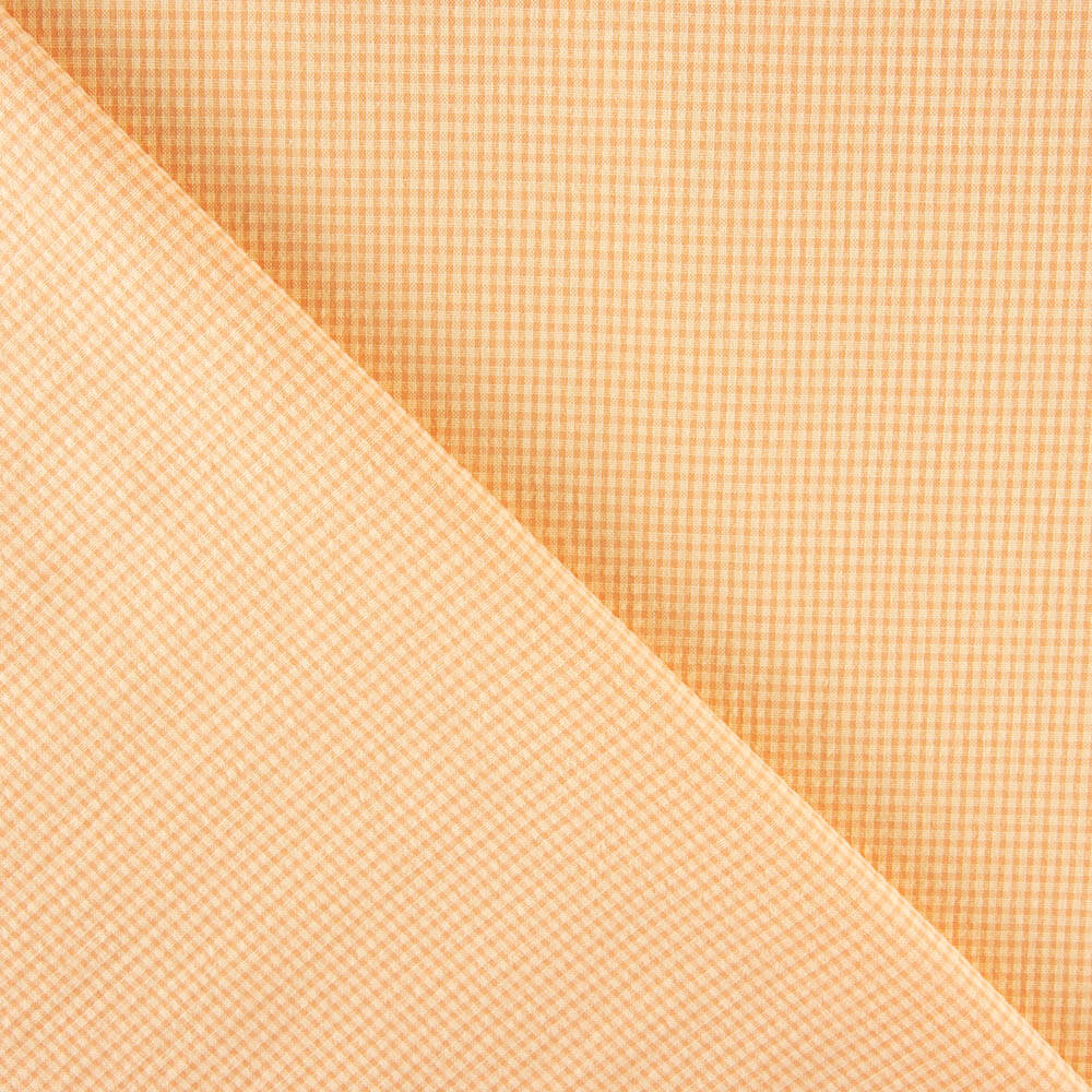 Algodão Seersucker Xadrez Mini Baunilha - Ribes y Casals