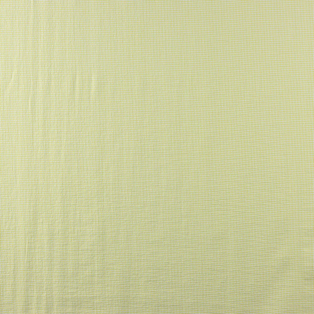 Algodão Seersucker Xadrez Mini Verde Lima - Ribes y Casals
