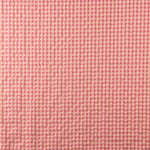 Algodão Seersucker Xadrez Rosado - Ribes y Casals