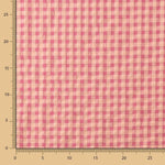 Algodão Seersucker Xadrez Rosado - Ribes y Casals