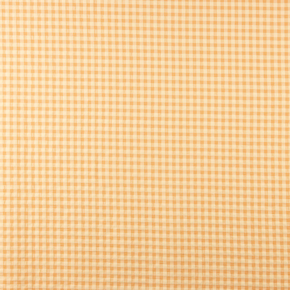 Algodão Seersucker Xadrez Baunilha - Ribes y Casals