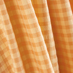 Algodão Seersucker Xadrez Baunilha - Ribes y Casals