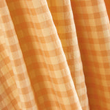 Algodão Seersucker Xadrez Baunilha - Ribes y Casals