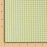 Algodão Seersucker Xadrez Verde Lima - Ribes y Casals