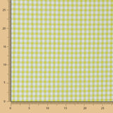 Algodão Seersucker Xadrez Verde Lima - Ribes y Casals