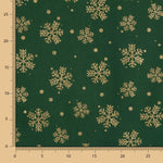 Algodão Verde Estrela Natal Ouro - Ribes y Casals