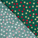 Algodão Natal Estrelas Lacado Ouro - Ribes y Casals