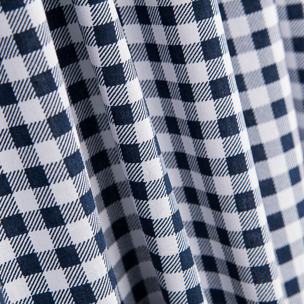 Algodão Vichy Marinho Cruzado - Ribes y Casals