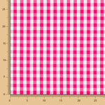 Algodão Vichy Maxi Fúcsia - Ribes y Casals