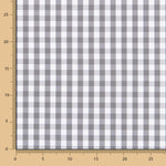 Algodão Vichy Maxi Cinza - Ribes y Casals