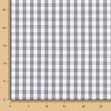 Algodão Vichy Maxi Cinza - Ribes y Casals