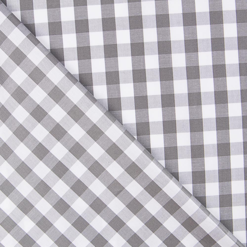 Algodão Vichy Maxi Cinza - Ribes y Casals