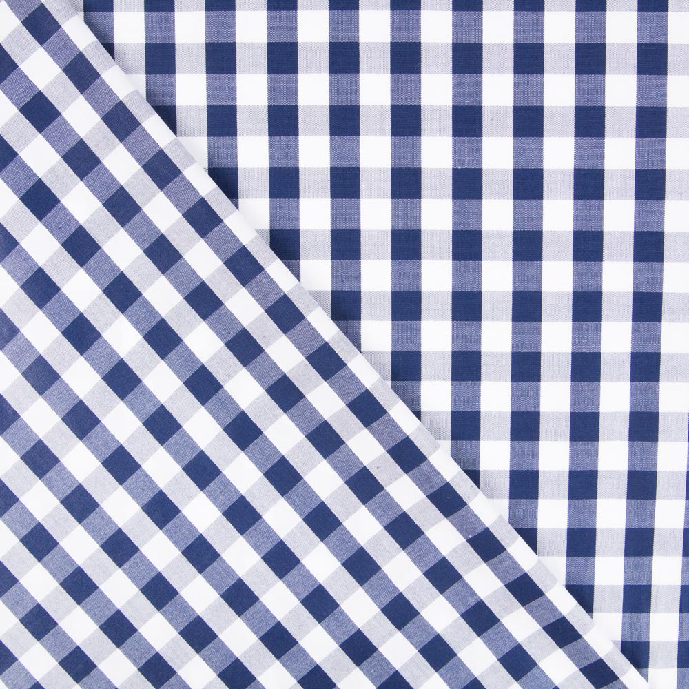 Algodão Vichy Maxi Navy - Ribes y Casals