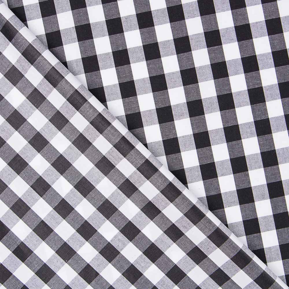 Algodão Vichy Maxi Preto - Ribes y Casals