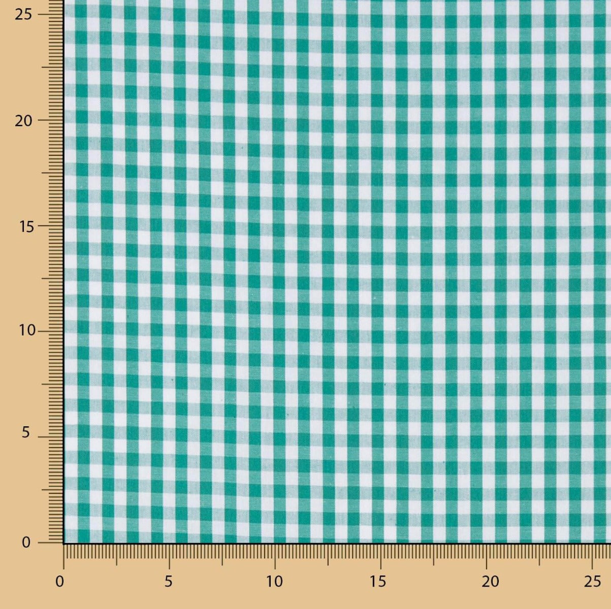 Algodão Vichy Médio Verde - Ribes y Casals