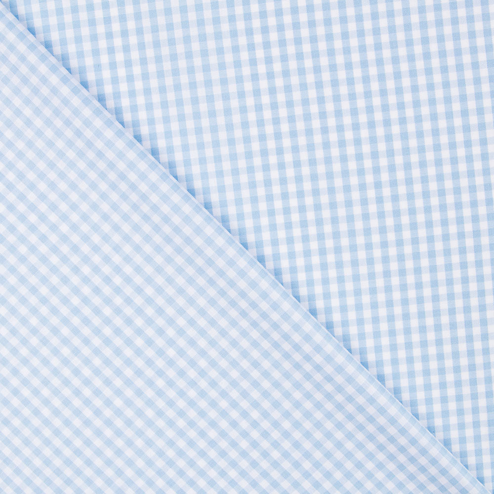 Algodão Vichy Mini Celeste - Ribes y Casals