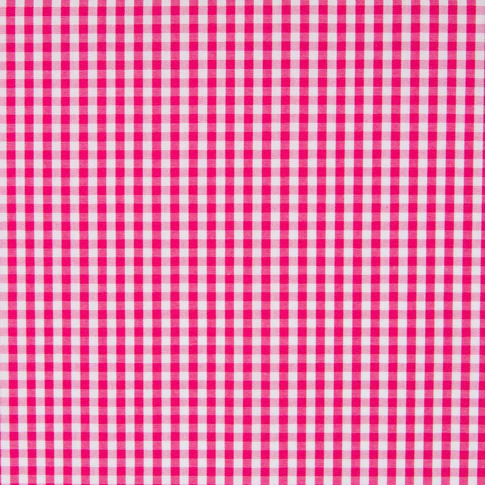 Algodão Vichy Mini Fúcsia - Ribes y Casals