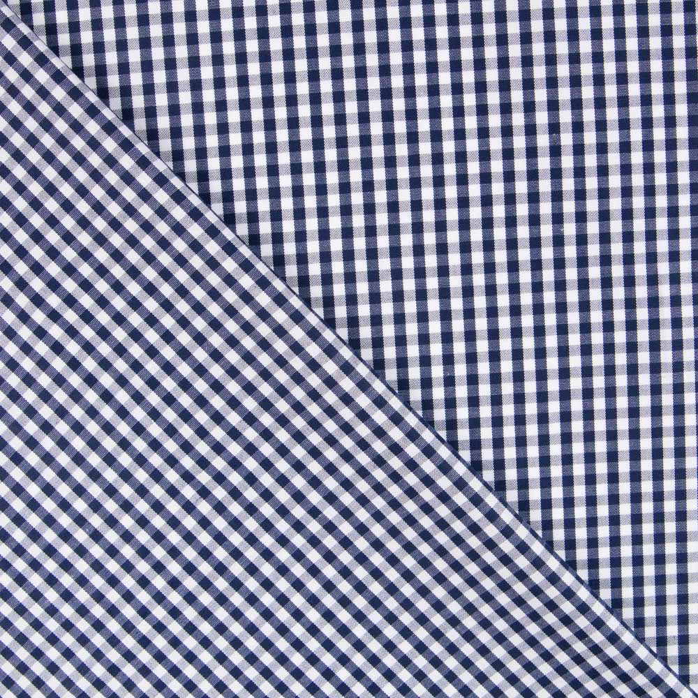 Algodão Vichy Mini Navy - Ribes y Casals