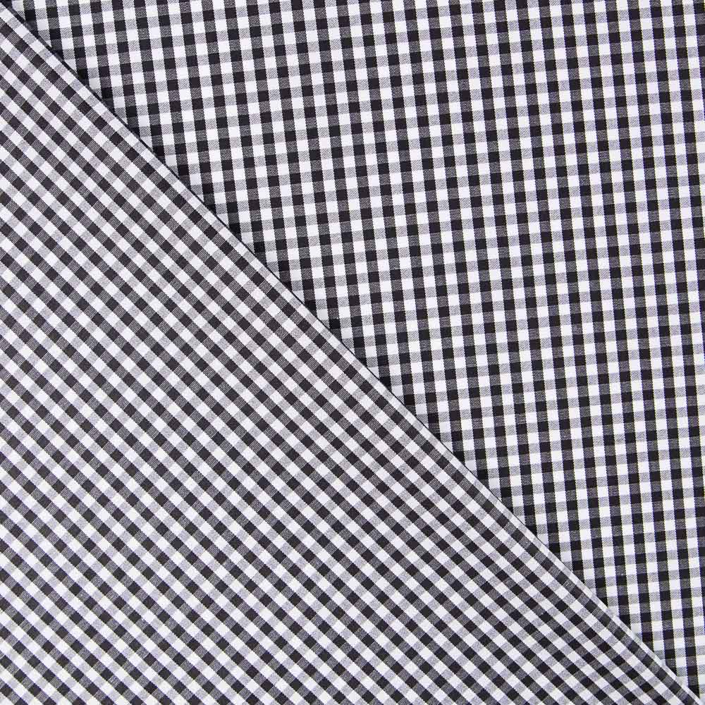 Algodão Vichy Mini Preto - Ribes y Casals