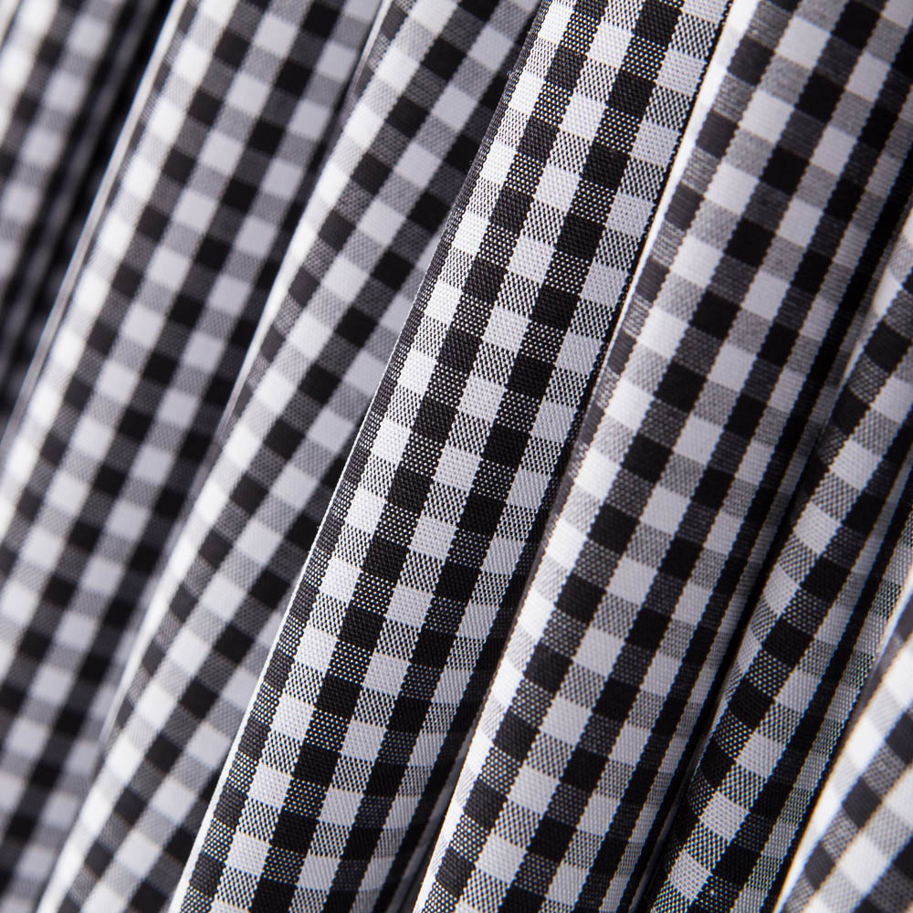 Algodão Vichy Mini Preto - Ribes y Casals